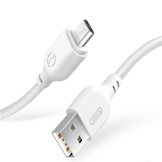 Kabel za podatke i punjenje USB-A - microUSB XO Design NB103, 18W, 1m, Bijeli