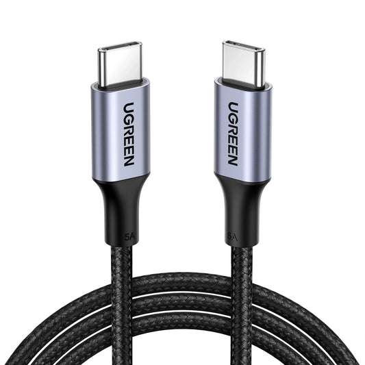 Kabel za prijenos podataka i punjenje USB-C - USB-C UGREEN US316, 100W, 0.5m, Sivi