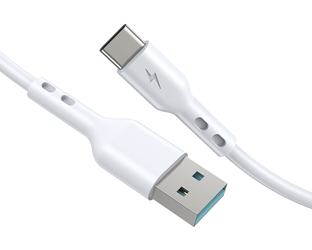 Kabel za podatke i punjenje USB-A - USB-C BWOO X172C, 60W, 1m, Bijeli