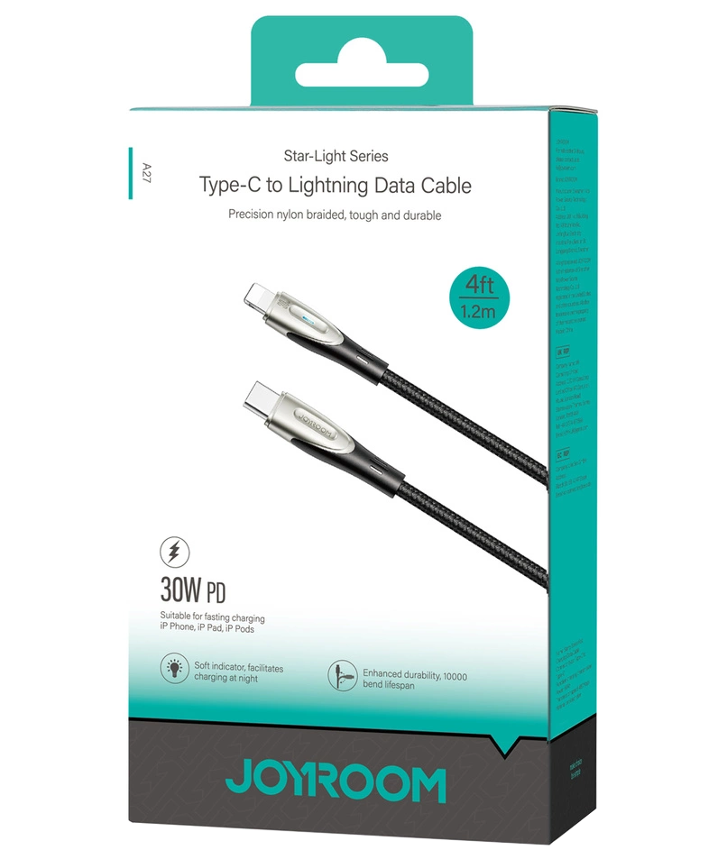Kabel za podatke i punjenje USB-C - Lightning Joyroom S-A31, 30W, 1.2m, Crni