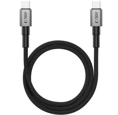 Kabel za prijenos podataka i punjenje USB-C - USB-C Tech-Protect Ultraboost DNA MagTwist, 100W, 1m, Sivi
