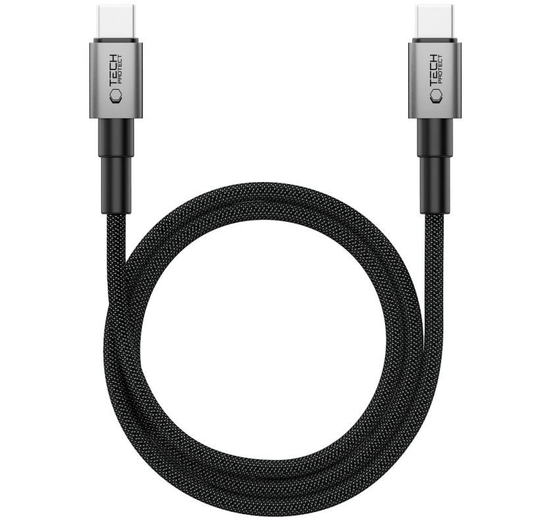Kabel za prijenos podataka i punjenje USB-C - USB-C Tech-Protect Ultraboost DNA MagTwist, 100W, 1m, Sivi