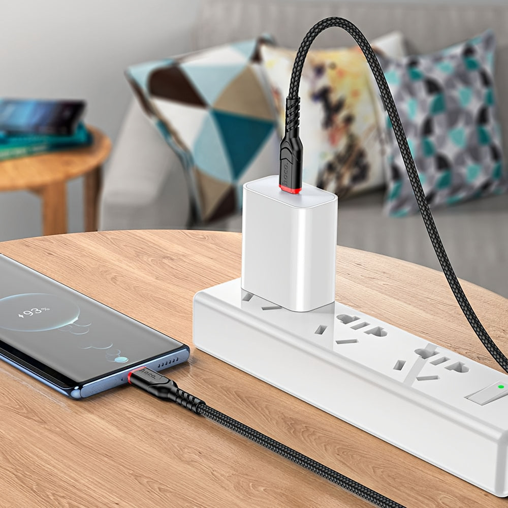 Kabel za podatke i punjenje USB-C - USB-C HOCO X59 Victory, 60W, 1m, Crni