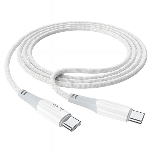Kabel za podatke i punjenje USB-C - USB-C HOCO X70, 60W, 1m, Bijeli