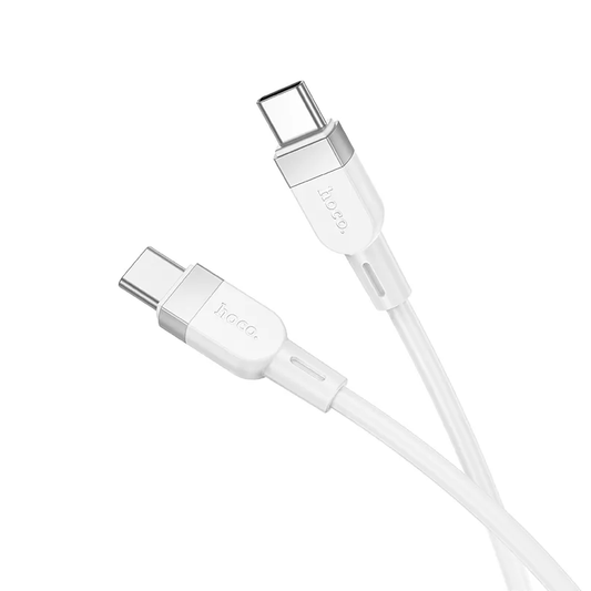 Kabel za podatke i punjenje USB-C - USB-C HOCO X109, 60W, 1m, Bijeli