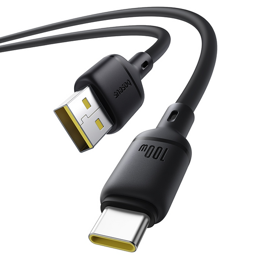 Kabel za podatke i punjenje USB-A - USB-C Baseus Silky, 100W, 1m, Crni P10377703113-00