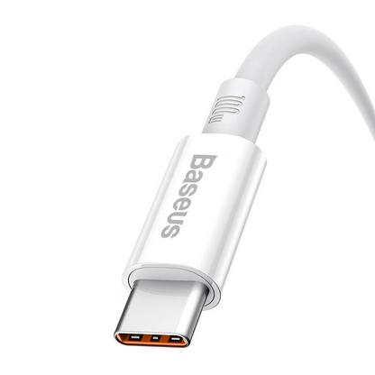 Kabel za podatke i punjenje USB-A - USB-C Baseus Superior Series, 100W, 1m, Bijeli P10320102214-01