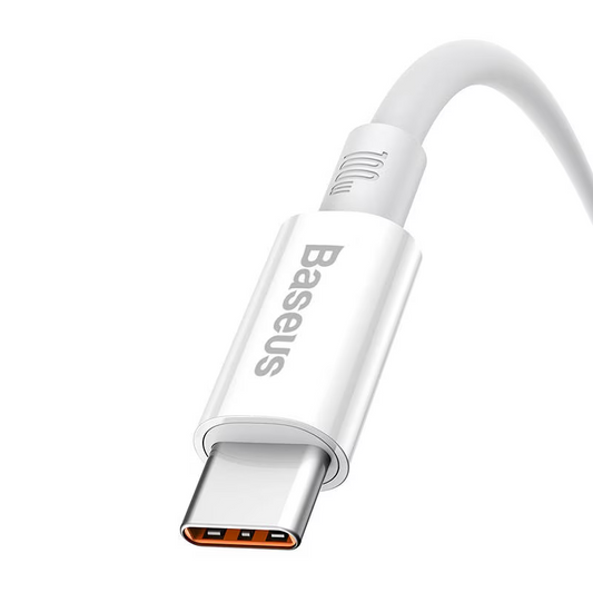 Kabel za podatke i punjenje USB-A - USB-C Baseus Superior Series, 100W, 1m, Bijeli P10320102214-01