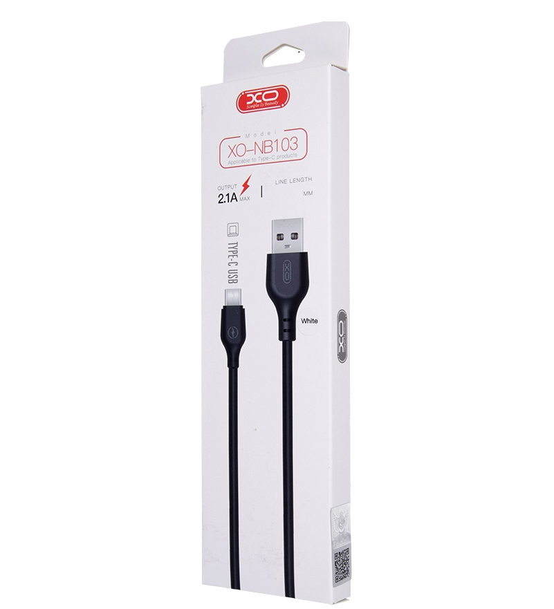 Kabel za podatke i punjenje USB-A - USB-C XO Design NB103, 18W, 2m, Crni