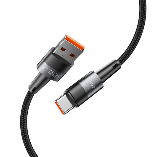 Kabel za prijenos podataka i punjenje USB-A - USB-C Tech-Protect Ultraboost, 66W, 0.5m, Siva