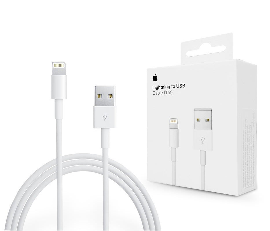 Kabel za prijenos podataka i punjenje USB-A - Lightning Apple A1480, 18W, 1m, Bijeli MUQW3ZM/A