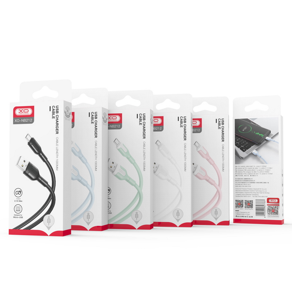 Kabel za prijenos podataka i punjenje USB-A - Lightning XO Design NB212, 18W, 1m, Bijeli