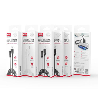 Kabel za podatke i punjenje USB-A - microUSB XO Design NB235, 18W, 1m, Crni