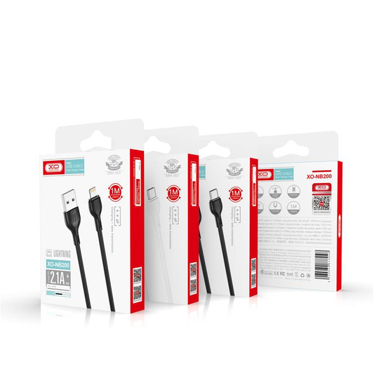 Kabel za podatke i punjenje USB-A - microUSB XO Design NB200, 10W, 1m, Bijeli