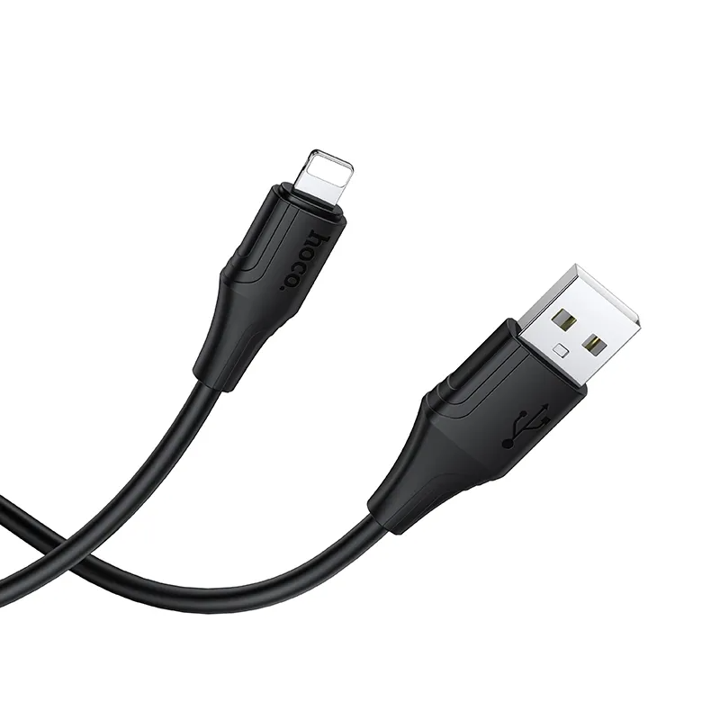 USB-A - Lightning kabel za prijenos podataka i punjenje HOCO X124, 18W, 1m, Crna