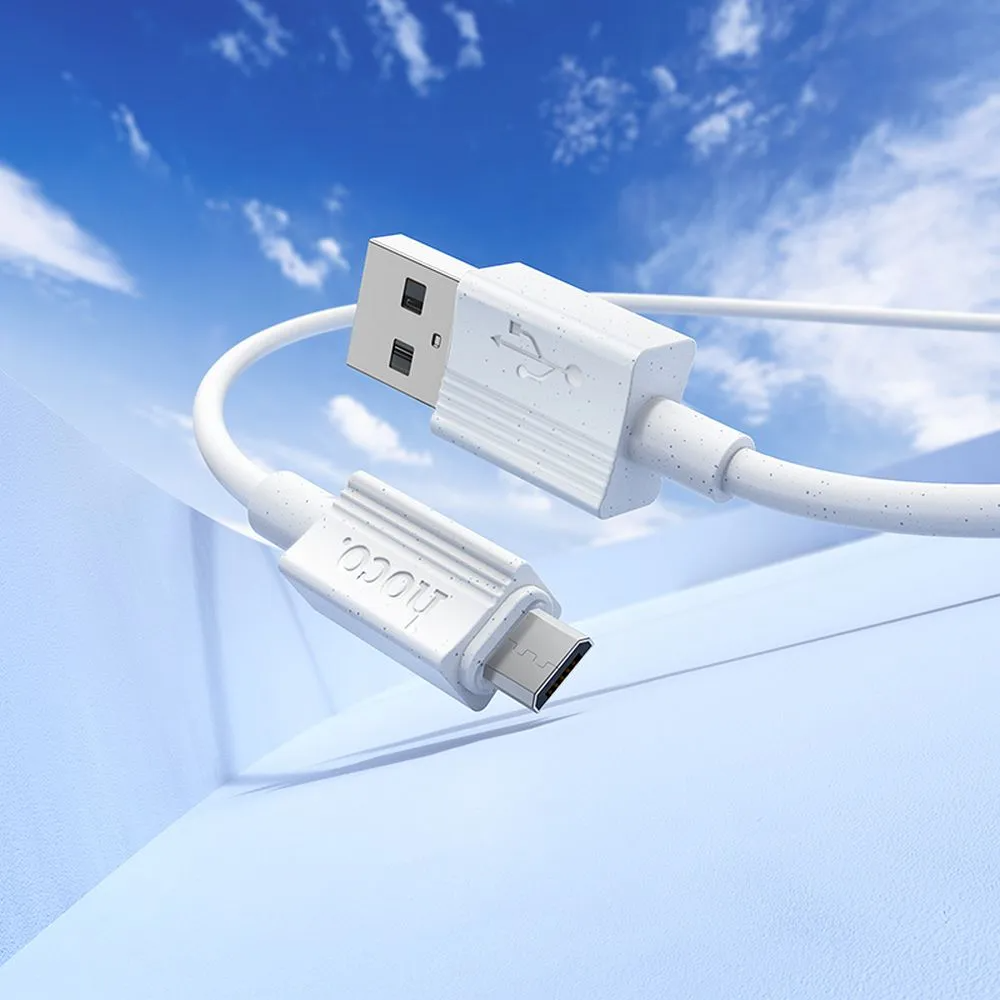 Kabel za prijenos podataka i punjenje USB-A - microUSB HOCO X107, 18W, 1m, Bijeli