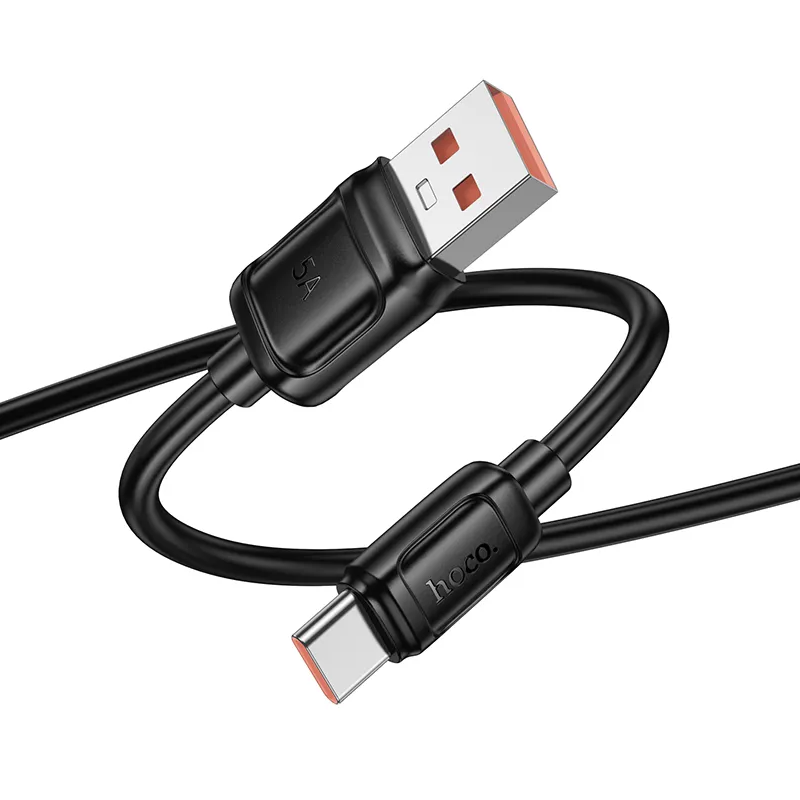 Kabel za prijenos podataka i punjenje USB-A - USB-C HOCO X115, 100W, 1m, Crni