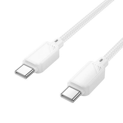 USB-C - USB-C kabel za prijenos podataka i punjenje HOCO X113, 60W, 1m, Bijela