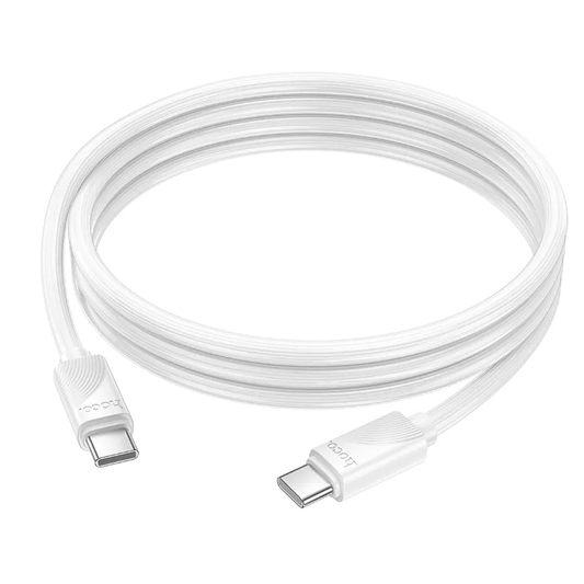 USB-C - USB-C kabel za prijenos podataka i punjenje HOCO X114, 60W, 1m, Bijela