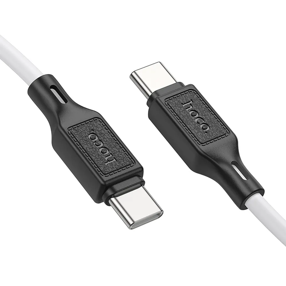 Kabel za prijenos podataka i punjenje USB-C - USB-C HOCO X90, 60W, 1m, Bijeli