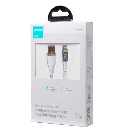 USB-A - Lightning kabel za prijenos podataka i punjenje Joyroom S-UL012A3, 18W, 1.2m, Bijela