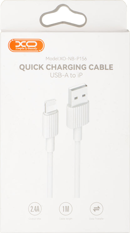 Kabel za podatke i punjenje USB-A - Lightning XO Design NB156, 18W, 1m, Bijeli