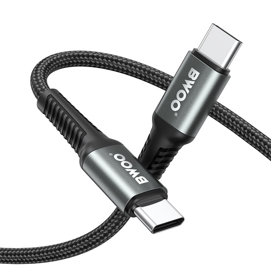 USB-C - USB-C kabel za prijenos podataka i punjenje BWOO BO-X288C-C, 60W, 1m, Crna