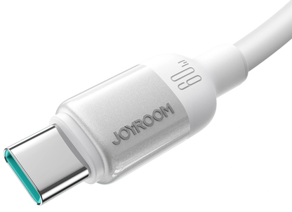 USB-C - USB-C kabel za prijenos podataka i punjenje Joyroom S-A62 Lively, 60W, 1.2m, Bijela