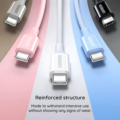 Kabel za prijenos podataka i punjenje USB-C - USB-C UGREEN L502, 100W, 1m, Narančasta