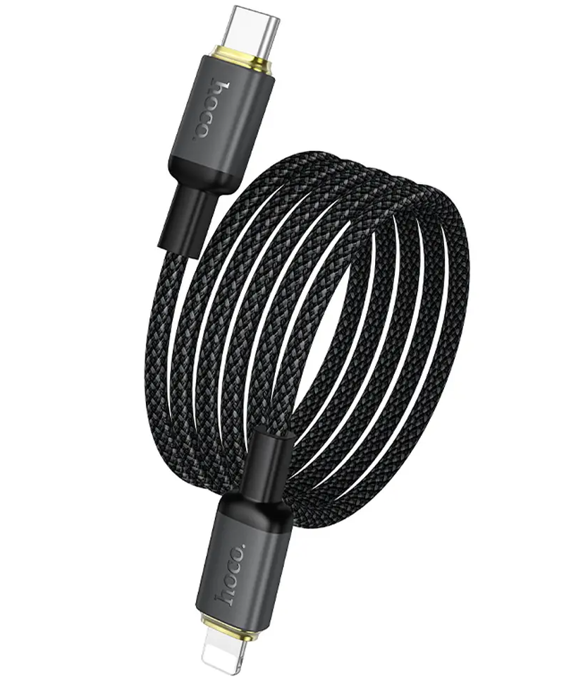Kabel za prijenos podataka i punjenje USB-C - Lightning HOCO X128 Benefit, 30W, 1m, Crni