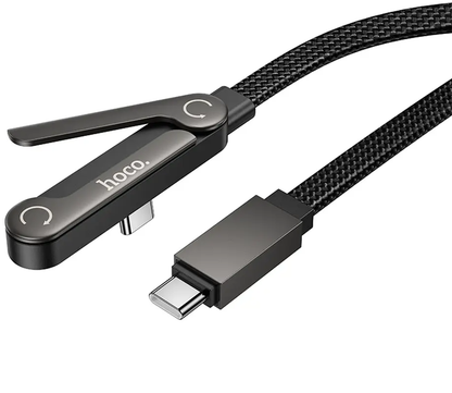 USB-C - USB-C HOCO U150 Exquisite kabel za prijenos podataka i punjenje, 60W, 1.2m, Crna