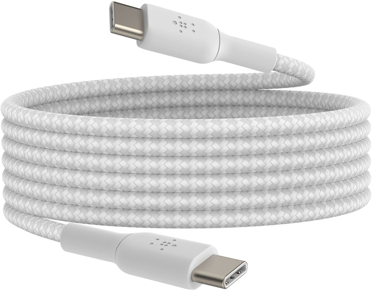 USB-C - USB-C kabel za prijenos podataka i punjenje Belkin BoostCharge Pro, 60W, 2m, Bijela CAB004bt2MWH