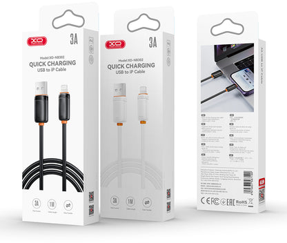 Kabel za prijenos podataka i punjenje USB-A - USB-C XO Design NB302, 18W, 1m, Crni