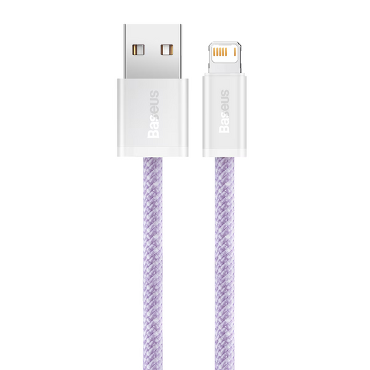 Kabel za prijenos podataka i punjenje USB-A - Lightning Baseus Dynamic Series, 18W, 2m, Ljubičasta CALD000505