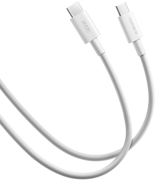 Kabel za prijenos podataka i punjenje USB-C - USB-C Xiaomi, 120W, 2m, Bijeli BHR087AGL