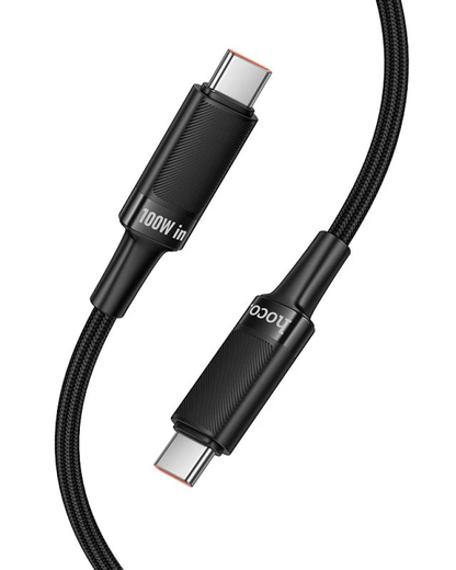 Kabel za prijenos podataka i punjenje USB-C - USB-C HOCO U153 Extreme, 100W, 1.2m, Crna