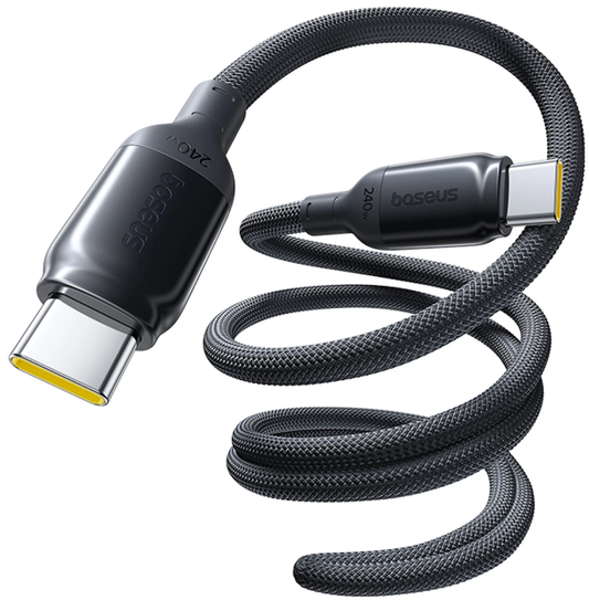 USB-C - USB-C kabel za prijenos podataka i punjenje Baseus PicoGo II, 240W, 1m, Crni E0423300