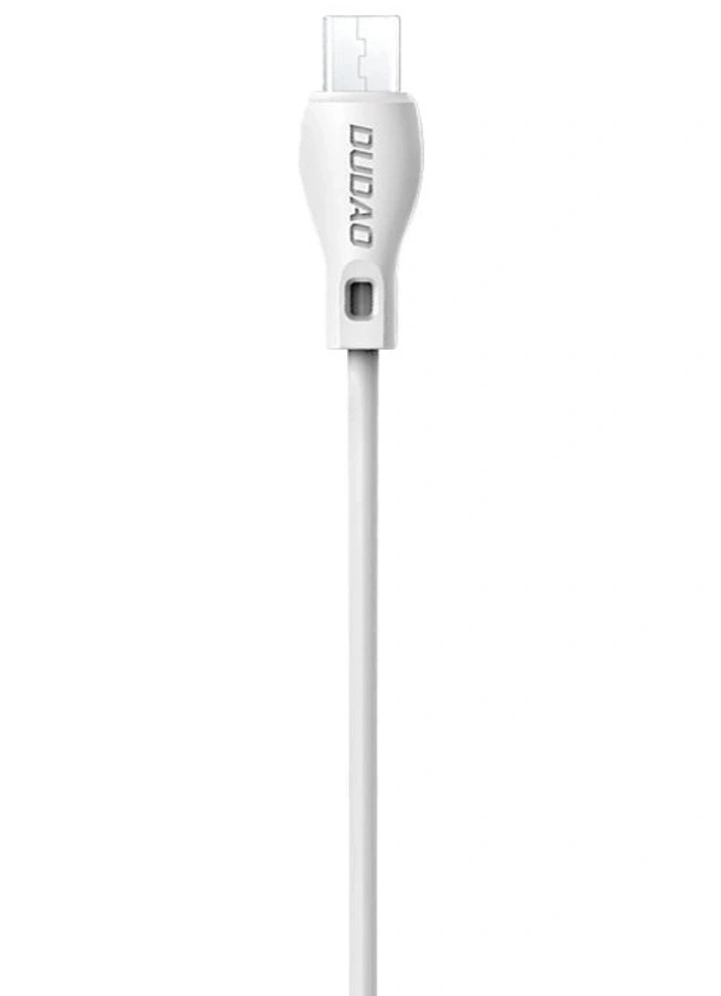 USB-A kabel za prijenos podataka i punjenje - microUSB Dudao L4M, 18W, 1m, Bijela