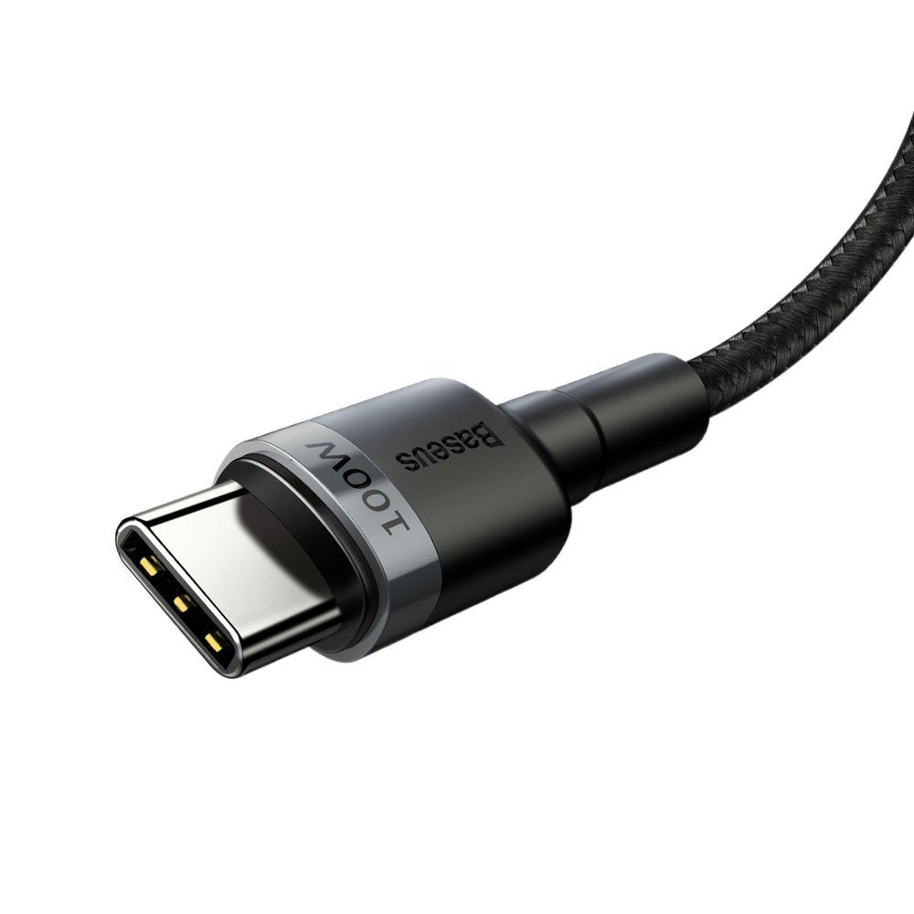 Kabel za Prijenos Podataka i Punjenje USB-C - USB-C Baseus Cafule, 100W, 2m, Sivi CATKLF-ALG1