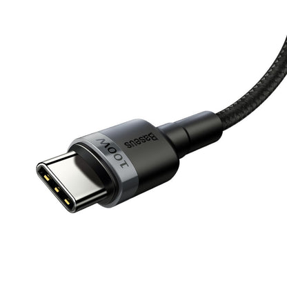 Kabel za Prijenos Podataka i Punjenje USB-C - USB-C Baseus Cafule, 100W, 2m, Sivi CATKLF-ALG1