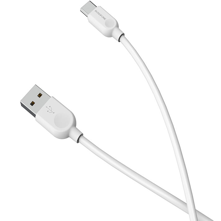 Kabel za Prijenos Podataka i Punjenje USB-A - USB-C Borofone BX14 LinkJet, 18W, 1m, Bijeli
