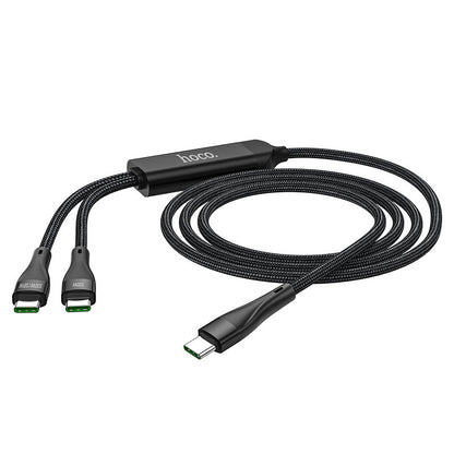 Kabel za Prijenos Podataka i Punjenje USB-C - USB-C HOCO U102 Super, 100W, 1.2m, Crni