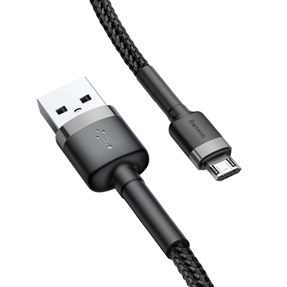 Kabel za Prijenos Podataka i Punjenje USB-A - microUSB Baseus Cafule, 18W, 1m, Sivi CAMKLF-BG1