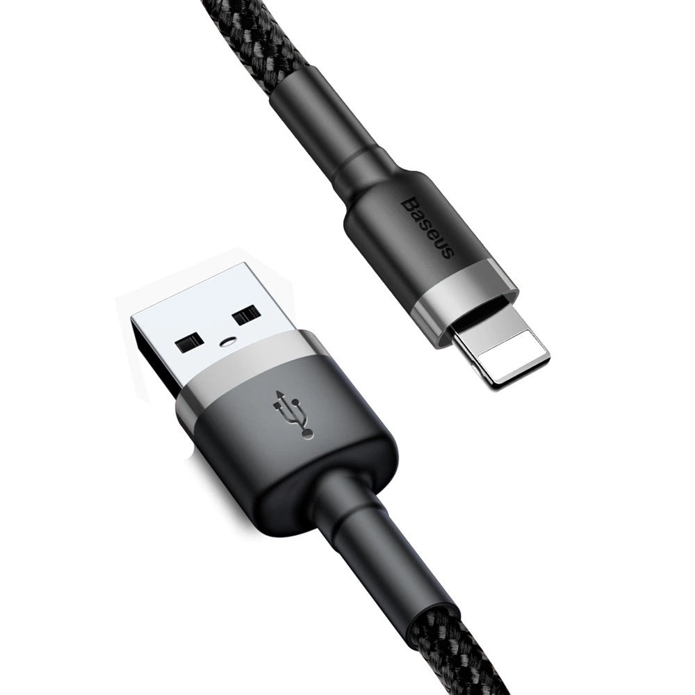 Kabel za Prijenos Podataka i Punjenje USB-A - Lightning Baseus Cafule, 18W, 0.5m, Sivi CALKLF-AG1