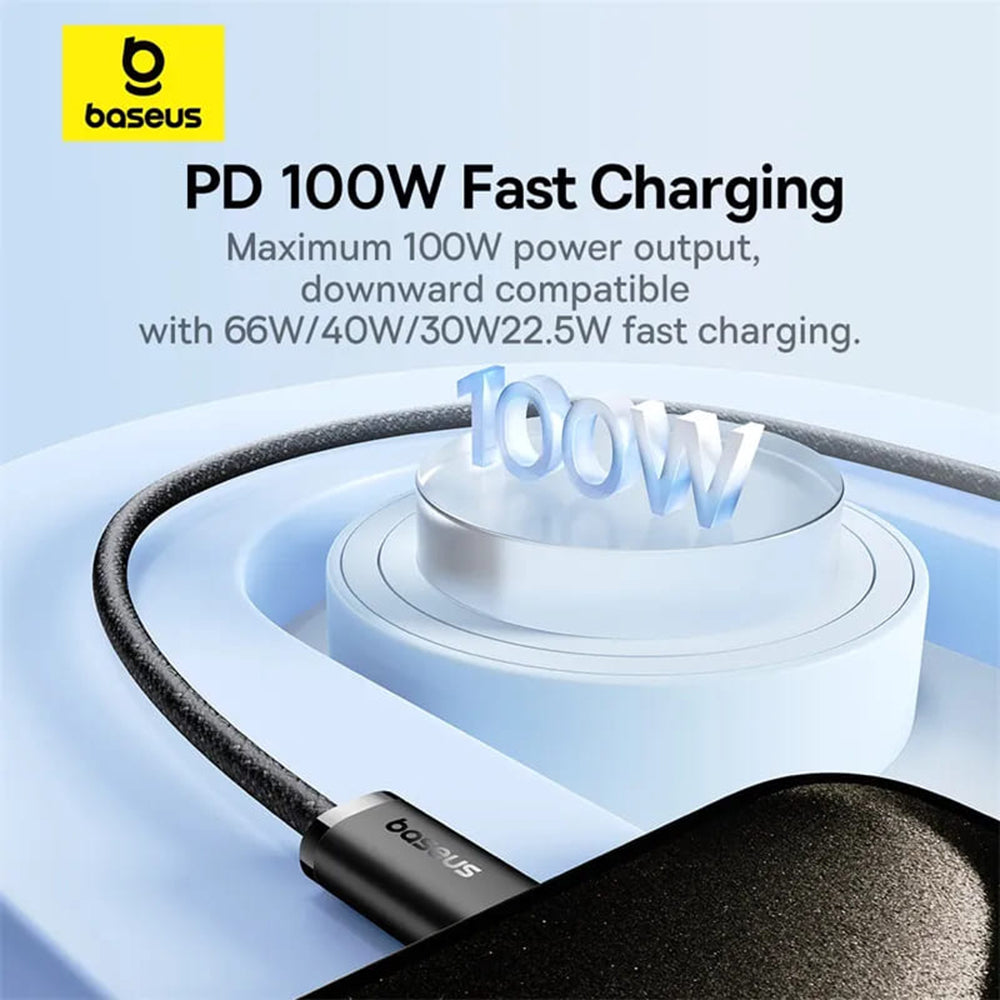 Kabel za Prijenos Podataka i Punjenje USB-C - USB-C Baseus Dynamic 3 Series, 100W, 2m, Crni P10367000111-01