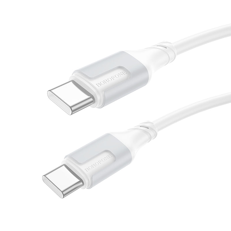 Kabel za podatke i punjenje USB-C - USB-C Borofone BX101 Creator, 60W, 1m, Bijeli