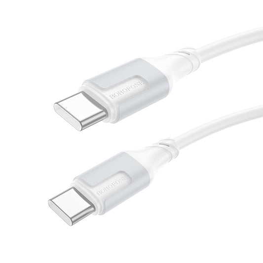 Kabel za podatke i punjenje USB-C - USB-C Borofone BX101 Creator, 60W, 1m, Bijeli