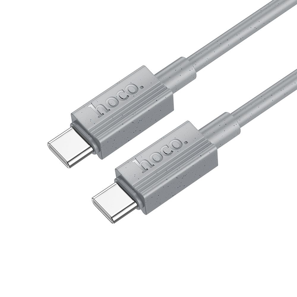 Kabel za prijenos podataka i punjenje USB-C - USB-C HOCO X107, 60W, 1m, Sivi