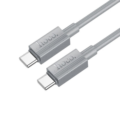 Kabel za prijenos podataka i punjenje USB-C - USB-C HOCO X107, 60W, 1m, Sivi