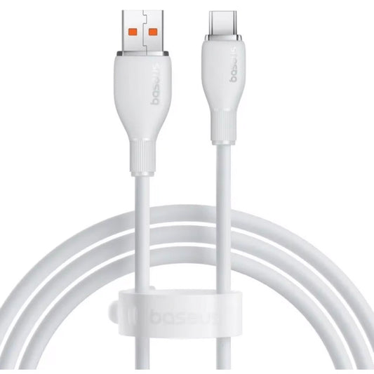 Kabel za Prijenos Podataka i Punjenje USB-A - USB-C Baseus Pudding, 100W, 2m, Bijeli P10355703221-01